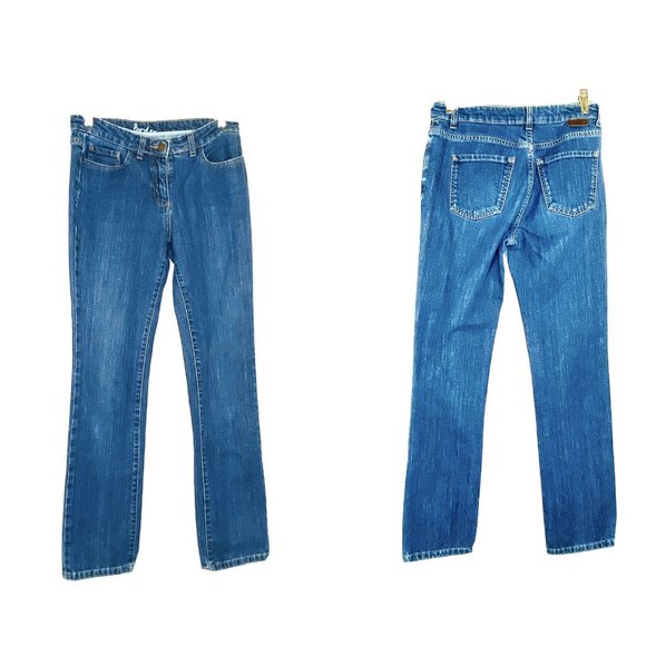 Boden Jeans Straight Leg Jeans Cropped Ankle  Denim Medium Wash Size 6R 31.5 - Picture 2 of 11